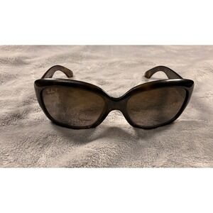 Ray-Ban Jackie Ohh RB4101 710/T5 Dark Tortoise Polarized Sunglasses Womens